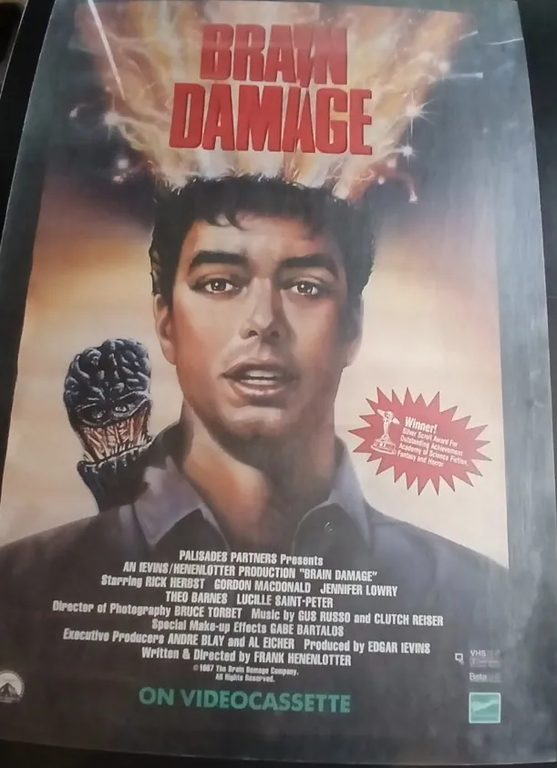 Actual Brain Damage — home-video promotional poster front photograph