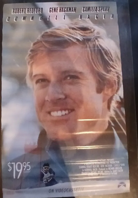 Actual Downhill Racer — home-video promotional poster front photograph